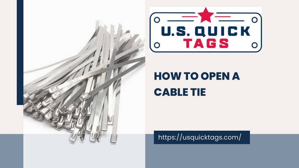 How to Undo a Ziptie