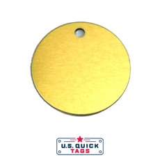 54 - Aluminum Blank Metal Tag - .032" x 1.5" x 1.5" - One Hole