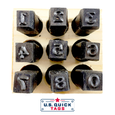 3/16" Hand Stamp Number Set