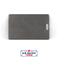 Stainless Steel Blank Metal Tag - .016" x 2.125" x 3.375" - One Slot