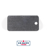 Aluminum Blank Metal Tag - .032" x 1" x 2" - One Hole