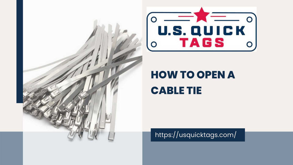How to Open a Cable Tie