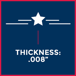 .008" Thickness Blank Metal Tags