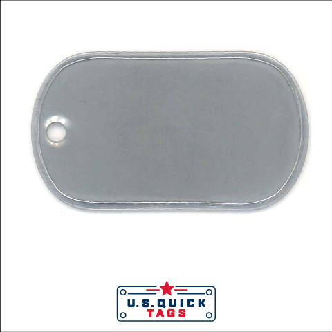 Bulk Military Dog Tags Rolled Edge US Quick Tags