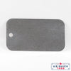 Aluminum Blank Metal Tag - .008" x 2.5" x 4" - One Hole