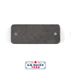 Stainless Steel Blank Metal Tag - .032" x 1" x 2.5" - Two Holes