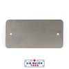 Stainless Steel Blank Metal Tag - .016" x 2" x 4" - Two Holes