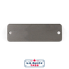 Stainless Steel Blank Metal Tag - .016" x 1" x 3" - Two Holes