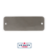 Stainless Steel Blank Metal Tag - .016" x 1.5" x 4.25" - Two Holes