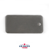 Stainless Steel Blank Metal Tag - .016" x 1" x 2" - One Hole