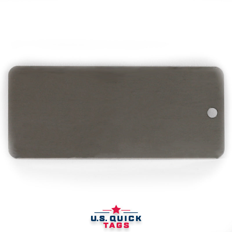 Stainless Steel Blank Metal Tag - .016" x 1.5" x 3.5" - One Hole