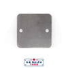 Stainless Steel Blank Metal Tag - .016" x 1.5" x 1.5" - Two Holes