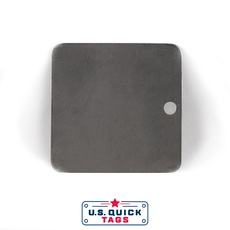 Stainless Steel Blank Metal Tag - .016" x 2" x 2" - One Hole
